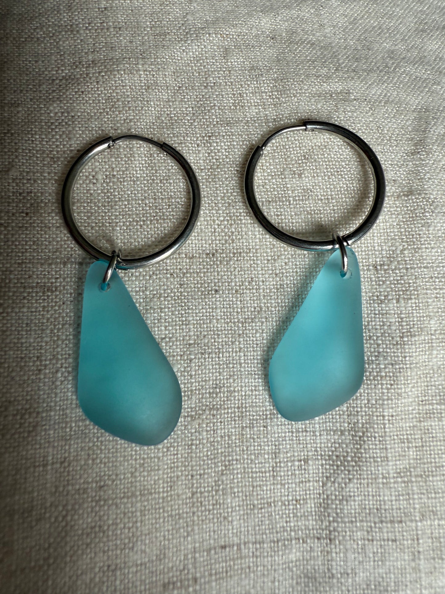 Turquoise Bay Sea Glass Earrings