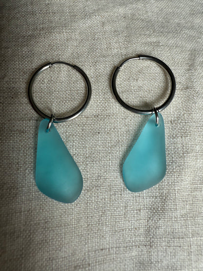Turquoise Bay Sea Glass Earrings