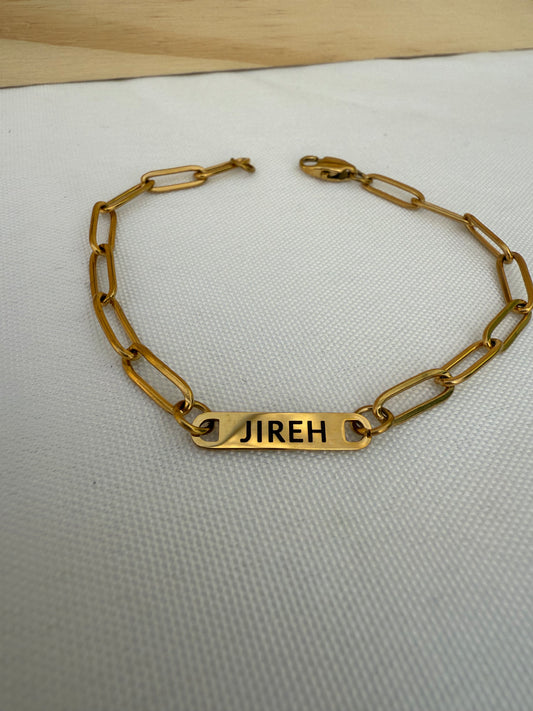 JIREH Paperclip Bracelet