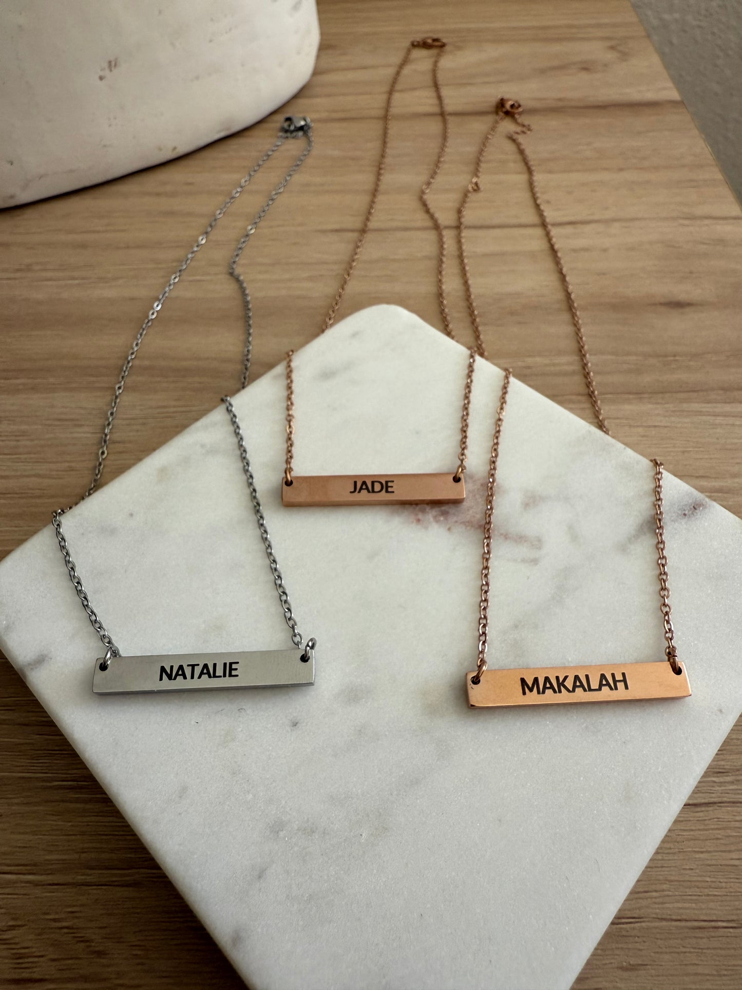 CUSTOM NAME BAR NECKLACE