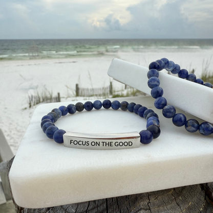 FOCUS ON THE GOOD Natural Earth Stone Bracelet