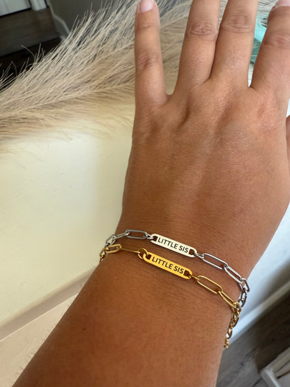 Little Sis Paperclip Bracelet