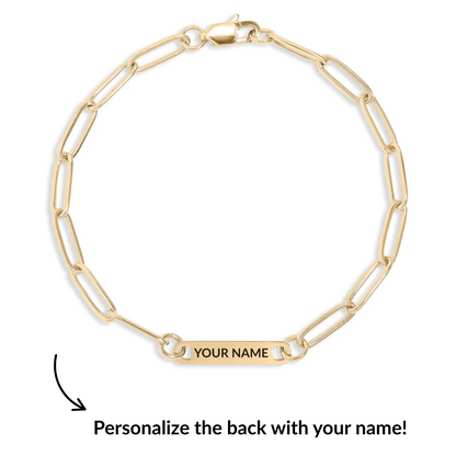 LOVED Paperclip Bracelet
