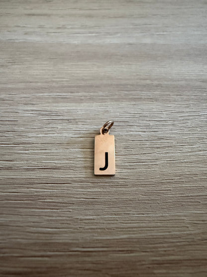 Initial Engraved Tag