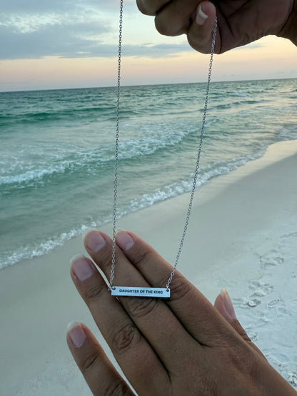 DAUGHTER OF THE KING BAR NECKLACE