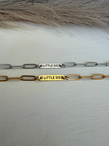 Little Sis Paperclip Bracelet
