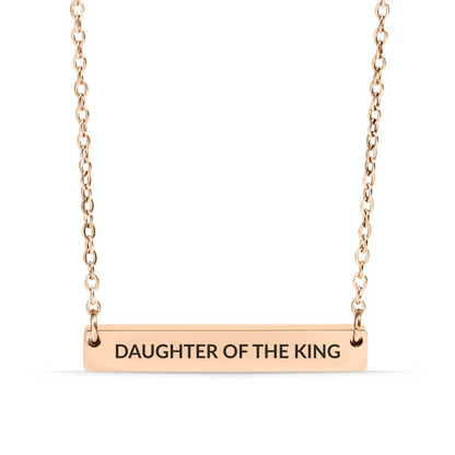 DAUGHTER OF THE KING BAR NECKLACE