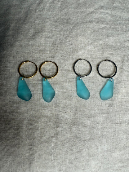 Turquoise Bay Sea Glass Earrings