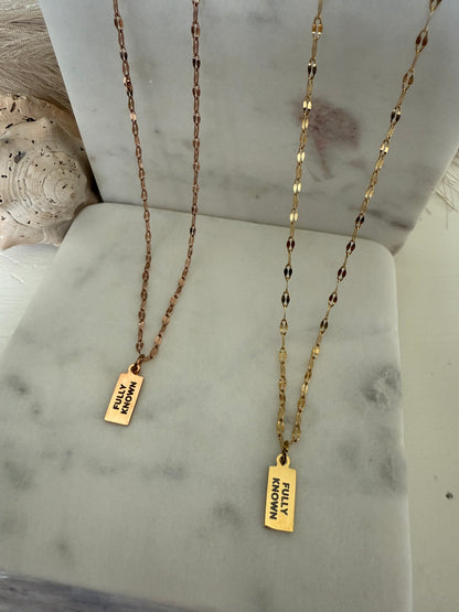 FULLY KNOWN Dainty Necklace
