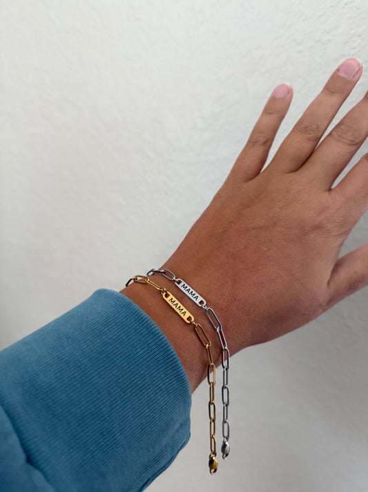 MAMA Paperclip Bracelet