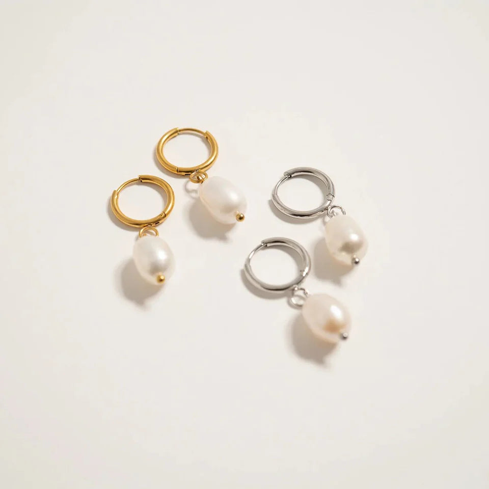 REAL FRESHWATER PEARL EARRINGS