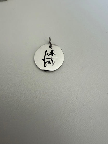 Faith Over Fear Engraved Disc