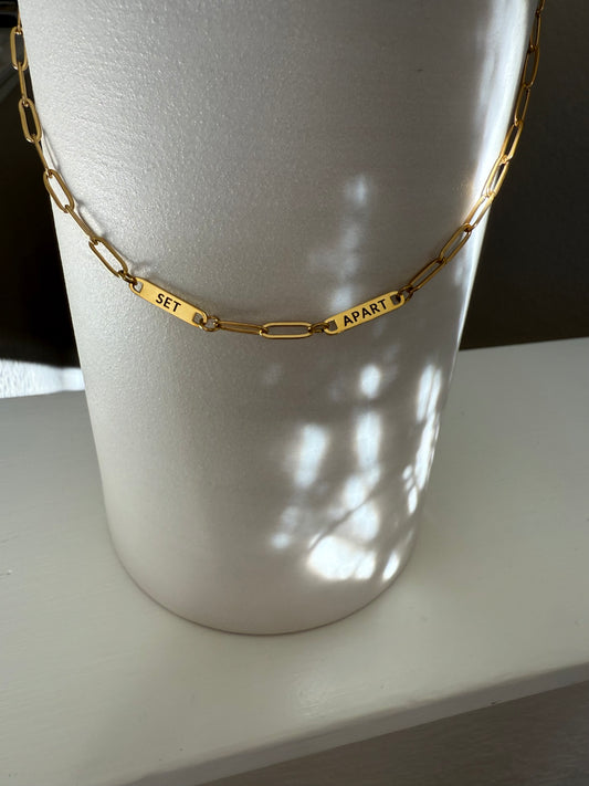 SET APART Identity Paperclip Necklace