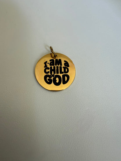 I Am A Child Of God Engraved Disc
