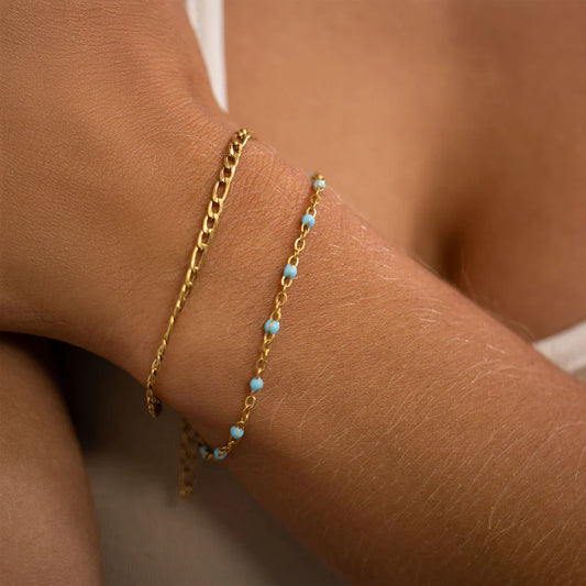 Aqua “Living Water” Stacker Bracelet