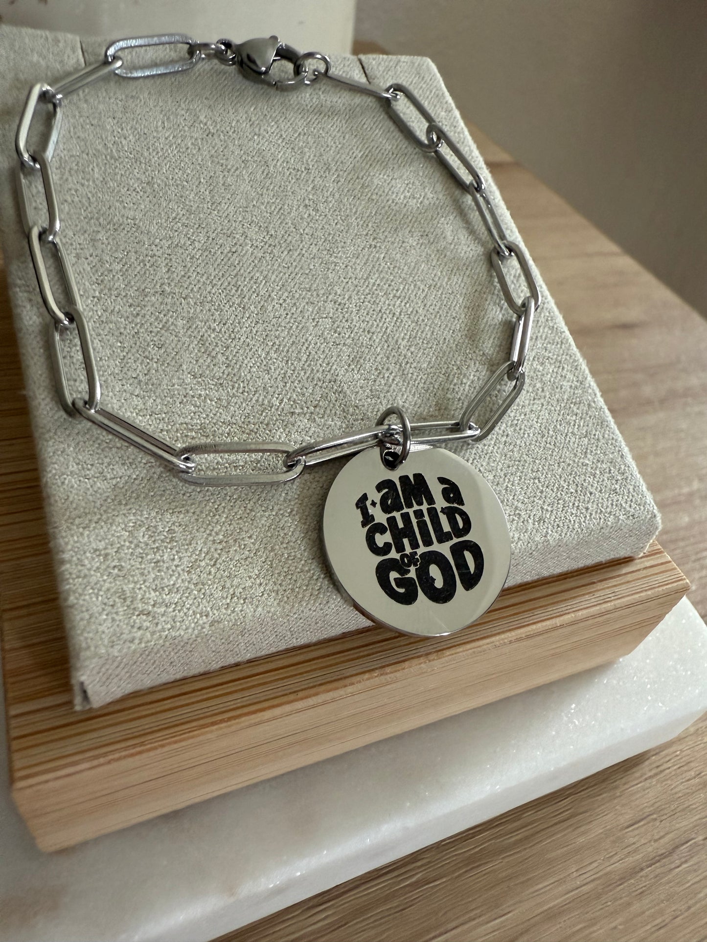 CHILD OF GOD Paperclip Bracelet