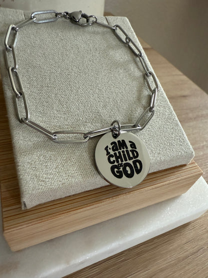 CHILD OF GOD Paperclip Bracelet