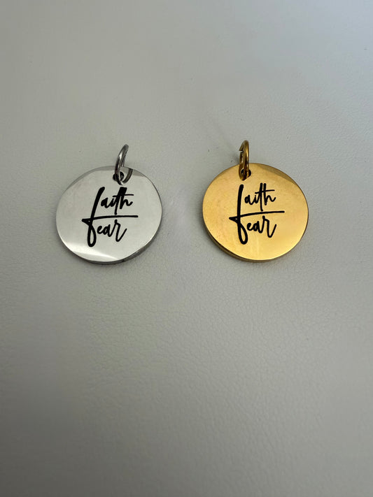 Faith Over Fear Engraved Disc