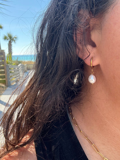 REAL FRESHWATER PEARL EARRINGS