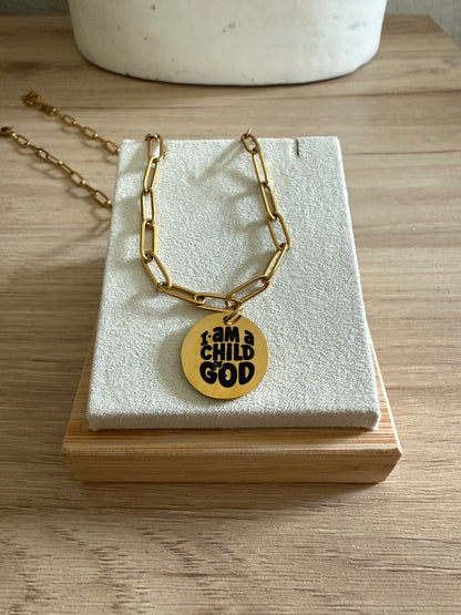 CHILD OF GOD Paperclip Necklace