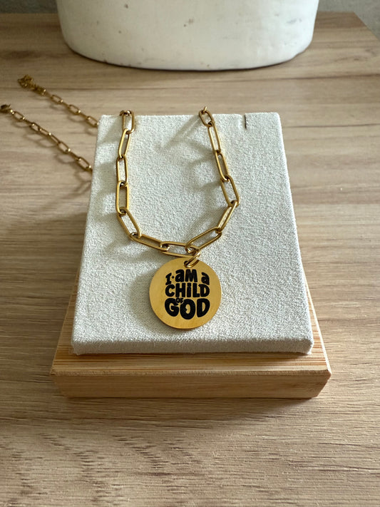 CHILD OF GOD Paperclip Necklace
