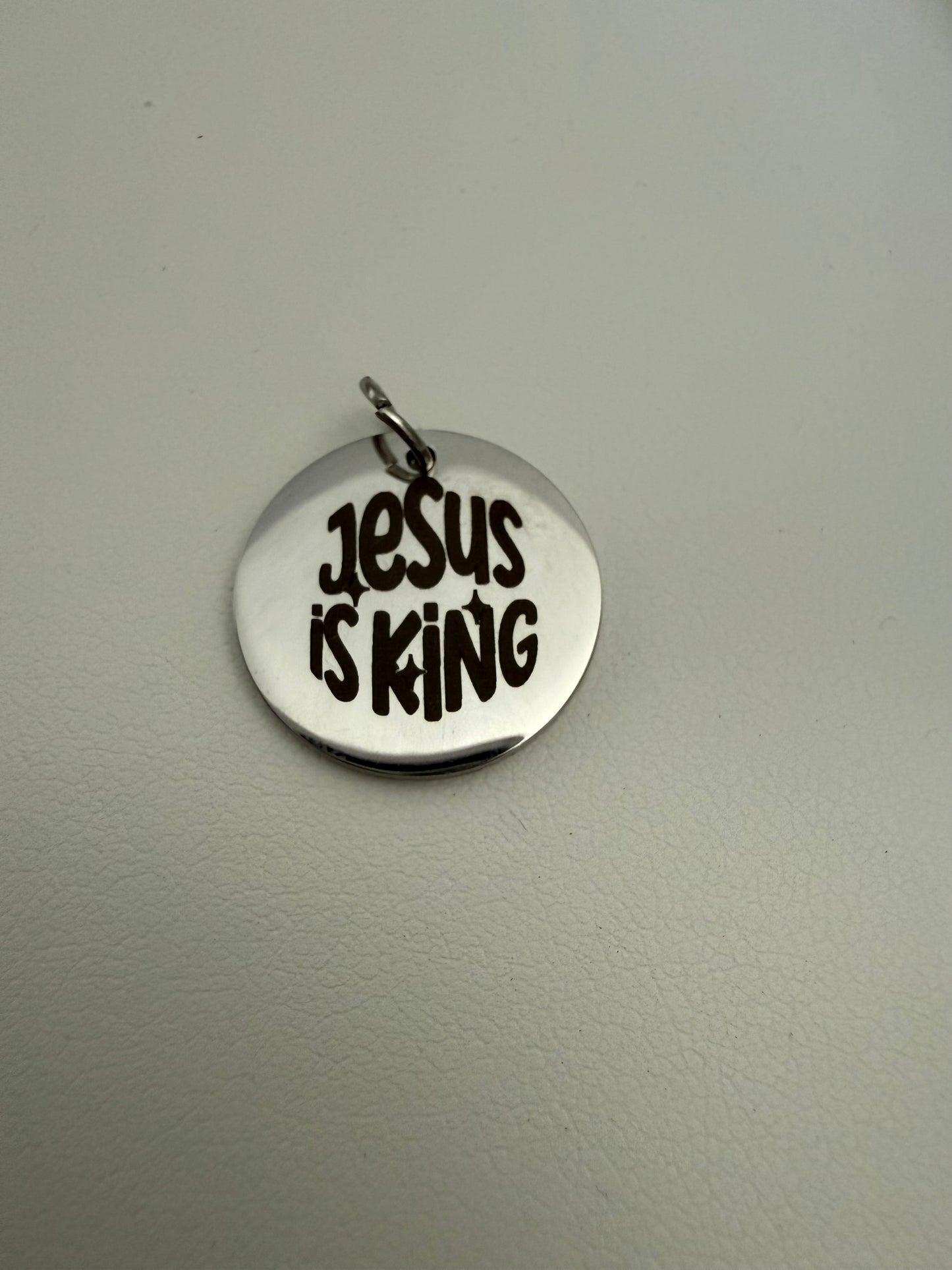 Jesus Is King Engraved Disc