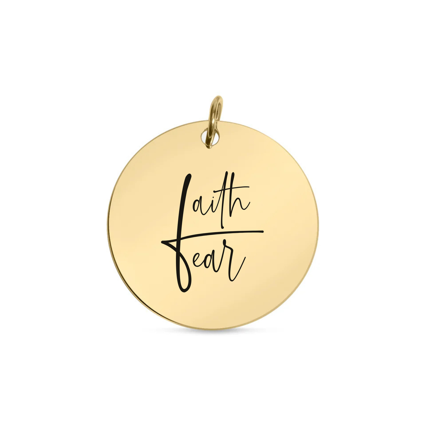 Faith Over Fear Engraved Disc