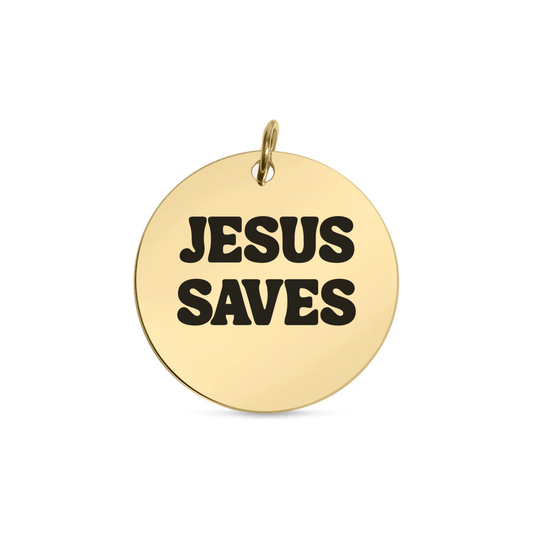 JESUS SAVES Engraved Disc
