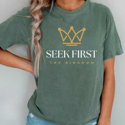 SEEK FIRST THE KINGDOM PREMIUM COMFORT COLORS TEE