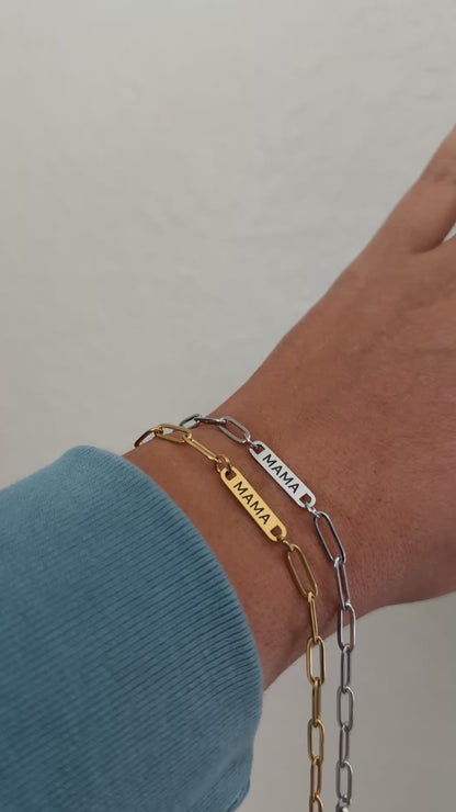 MAMA Paperclip Bracelet