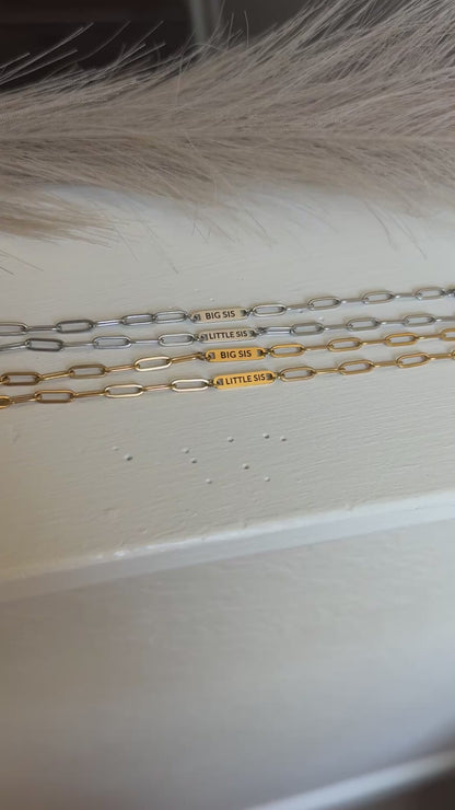 Little Sis Paperclip Bracelet
