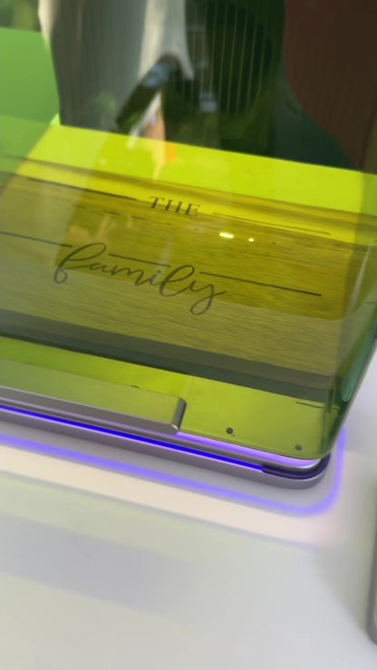 Personalized Marble and Acacia Wood Serving/Cutting Board